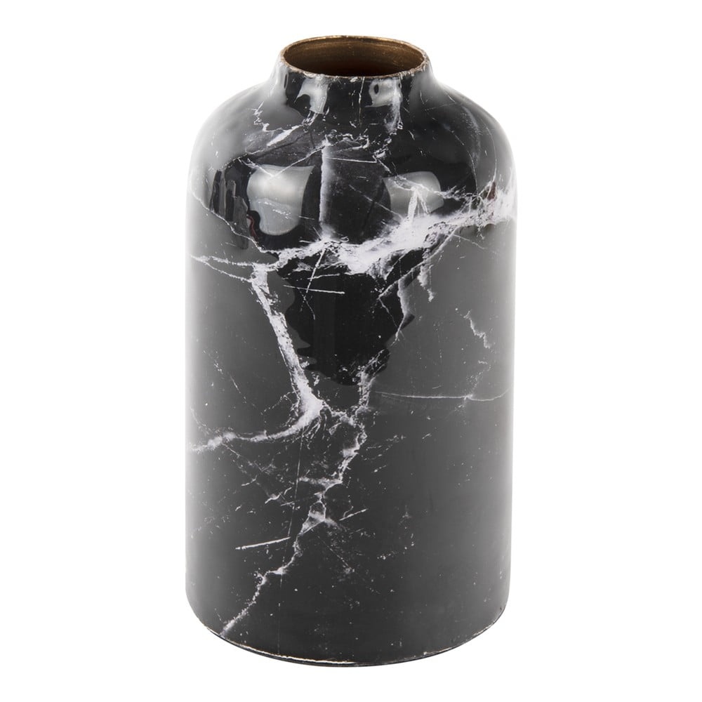 Černo-bílá železná váza PT LIVING Marble
