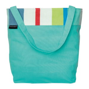 Světle modrá bavlněná plážová taška Remember Laguna