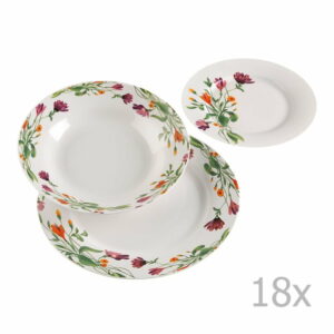 18dílná sada procelánových talířů s dekorativním motivem Versa Florian