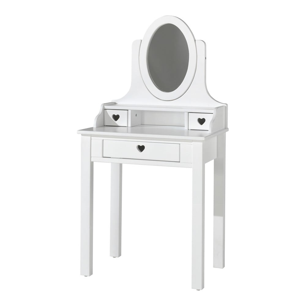 Bílý toaletní stolek Vipack Amori