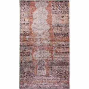 Světle červený pratelný koberec 150x80 cm - Vitaus
